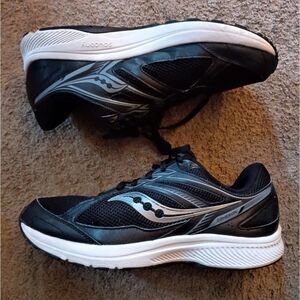 Saucony Cohesion 14 Men's Running Sneakers Size 14 Black PRE-OWNED